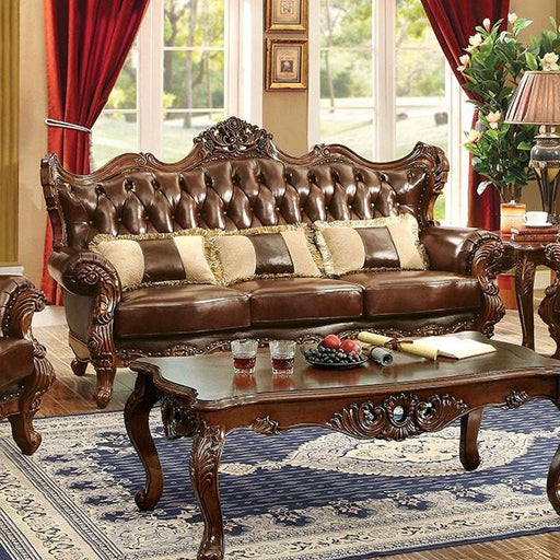 Jericho Brown/Dark Oak Sofa - The Mattress Center (Fresno,CA)