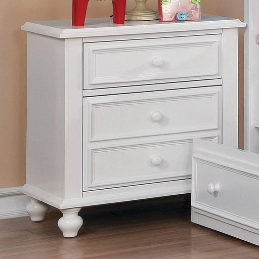 OLIVIA White Night Stand - The Mattress Center (Fresno,CA)