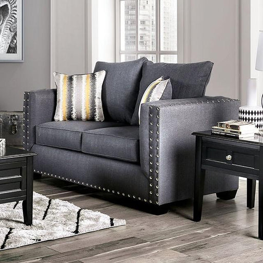 Inkom Slate Love Seat - The Mattress Center (Fresno,CA)
