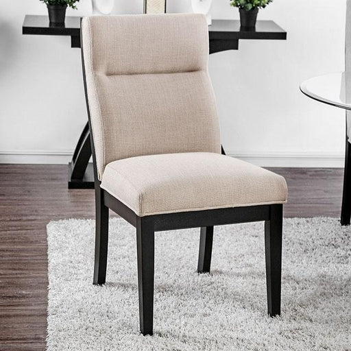Jasmin Black/White Side Chair (2/CTN) - The Mattress Center (Fresno,CA)