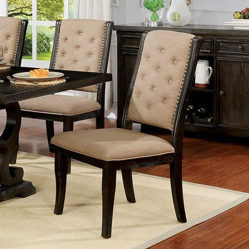 Patience Dark Walnut Side Chair (2/CTN) - The Mattress Center (Fresno,CA)