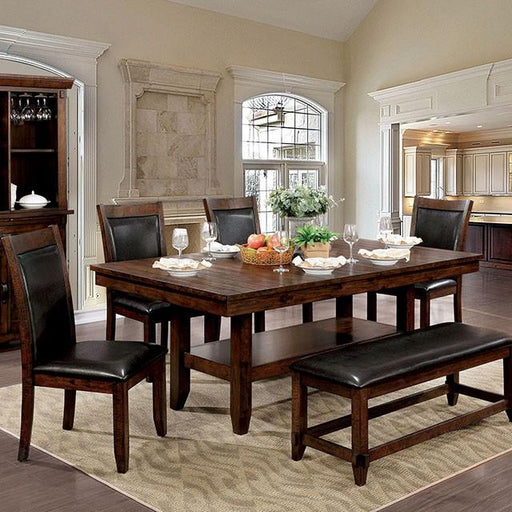 MEAGAN I Brown Cherry Dining Table - The Mattress Center (Fresno,CA)