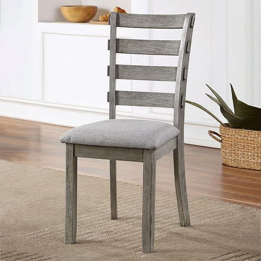 LAQUILA Side Chair (2/CTN), Gray - The Mattress Center (Fresno,CA)