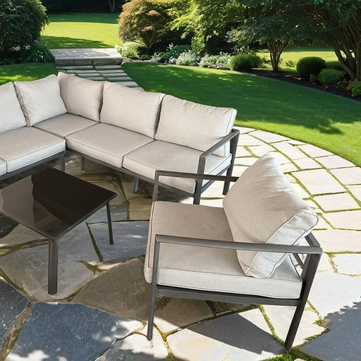 Farisha 6 Pc. Outdoor Sectional Set - The Mattress Center (Fresno,CA)