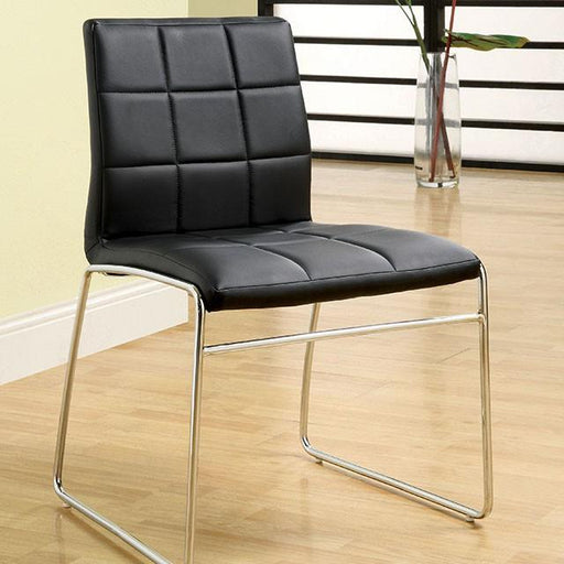 Oahu Black Side Chair - The Mattress Center (Fresno,CA)