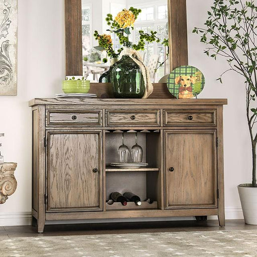 Patience Rustic Natural Tone Server - The Mattress Center (Fresno,CA)