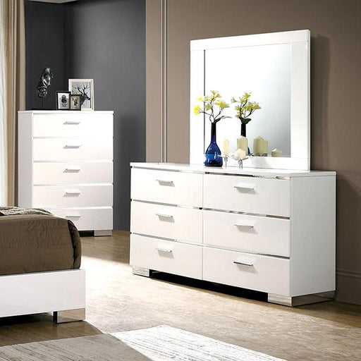 Malte White Dresser - The Mattress Center (Fresno,CA)