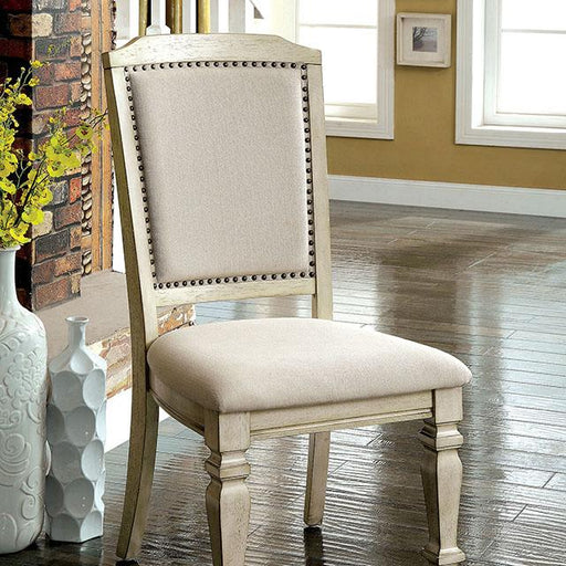 HOLCROFT Antique White/Ivory Side Chair (2/CTN) - The Mattress Center (Fresno,CA)