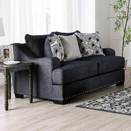 SONORA Loveseat, Dark Navy - The Mattress Center (Fresno,CA)