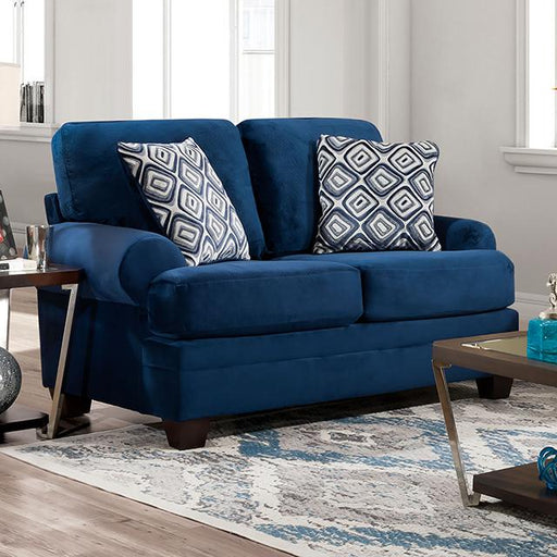 WALDSTONE Loveseat, Navy - The Mattress Center (Fresno,CA)