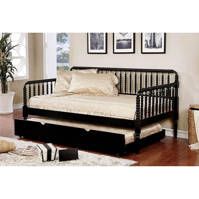 Linda Black Twin Daybed - The Mattress Center (Fresno,CA)