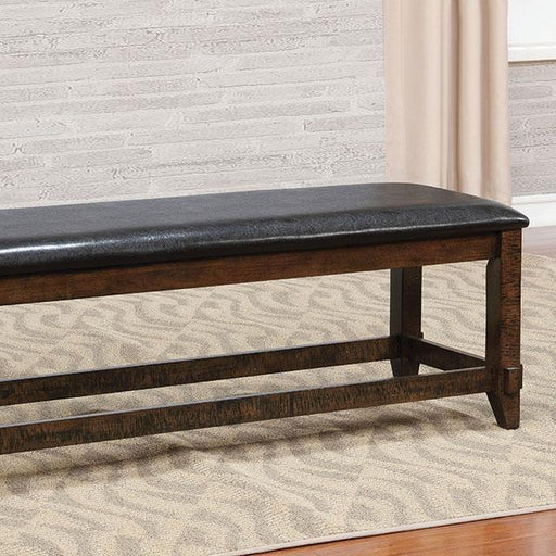 MEAGAN I Brown Cherry/Espresso Bench - The Mattress Center (Fresno,CA)