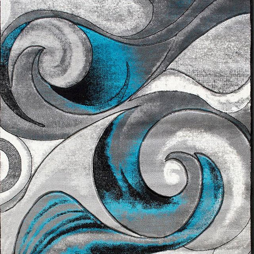 Niksar Turquoise 5' X 7' Area Rug - The Mattress Center (Fresno,CA)