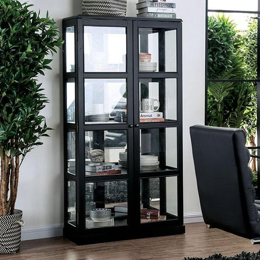 Vilas Black Curio Cabinet - The Mattress Center (Fresno,CA)