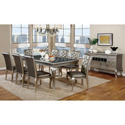 Amina Champagne Dining Table - The Mattress Center (Fresno,CA)