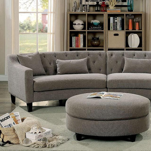 SARIN Warm Gray Sectional - The Mattress Center (Fresno,CA)