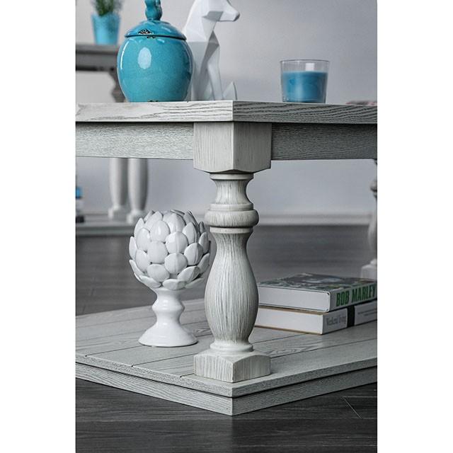 Arlington Antique White End Table - The Mattress Center (Fresno,CA)