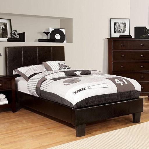 Winn Park Bed Espresso, Velvet, & White - The Mattress Center (Fresno,CA)