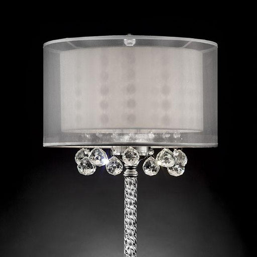 30"H Table Lamp, Hanging Crystal - The Mattress Center (Fresno,CA)