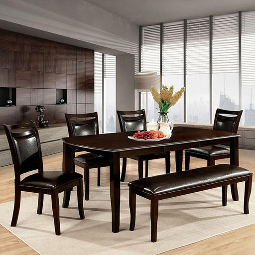 Woodside Dark Cherry/Espresso Dining Table - The Mattress Center (Fresno,CA)