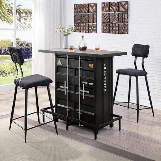 Dicarda 3 Pc Bar Table Set - The Mattress Center (Fresno,CA)