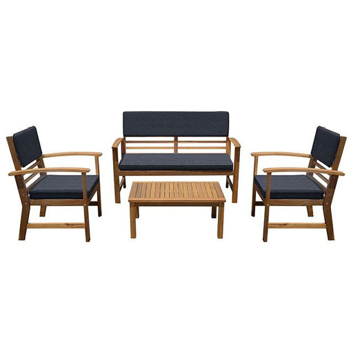 Hana 4 Pc. Patio Set Blue - The Mattress Center (Fresno,CA)