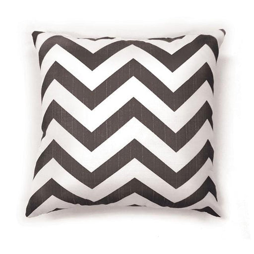 ZOE 18" X 18" Pillow, Gray Chevron (2/CTN) - The Mattress Center (Fresno,CA)