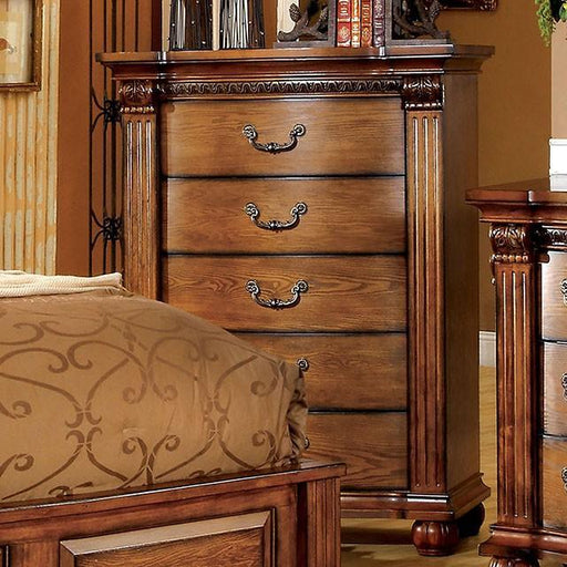 Bellagrand Antique Tobacco Oak Chest - The Mattress Center (Fresno,CA)