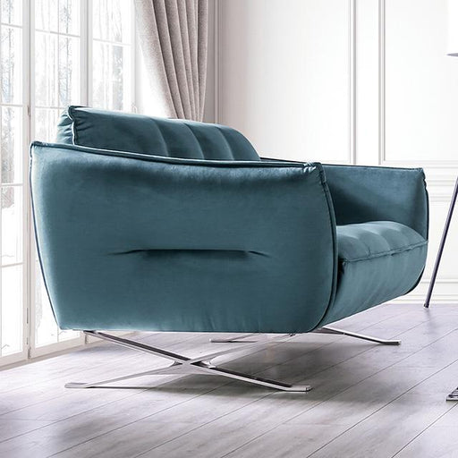 Civellutino Loveseat Teal - The Mattress Center (Fresno,CA)
