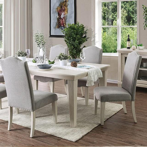 Daniella Antique White Dining Table - The Mattress Center (Fresno,CA)