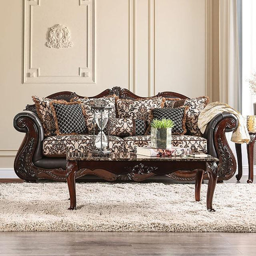 JAMAEL Brown/Espresso Sofa - The Mattress Center (Fresno,CA)