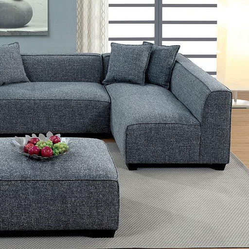 JAYLENE Gray Sectional - The Mattress Center (Fresno,CA)