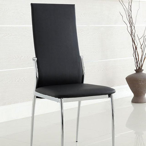 Kalawao Black Side Chair (2/CTN) - The Mattress Center (Fresno,CA)
