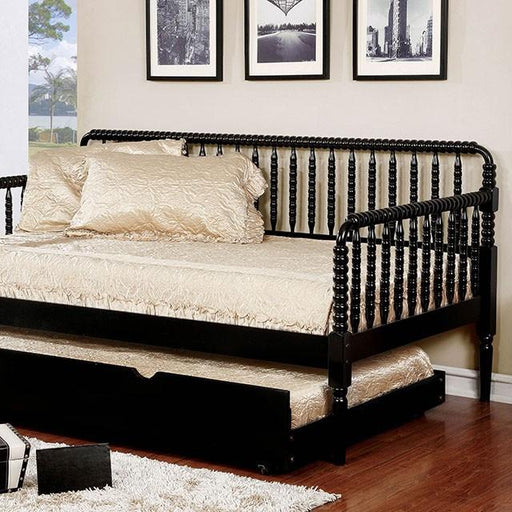 Linda Black Twin Daybed - The Mattress Center (Fresno,CA)