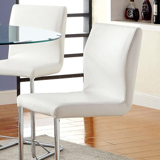 LODIA II White Counter Ht. Chair - The Mattress Center (Fresno,CA)