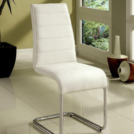 Mauna White Side Chair - The Mattress Center (Fresno,CA)