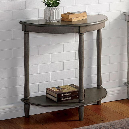 MENTON Side Table, Antq. Gray - The Mattress Center (Fresno,CA)