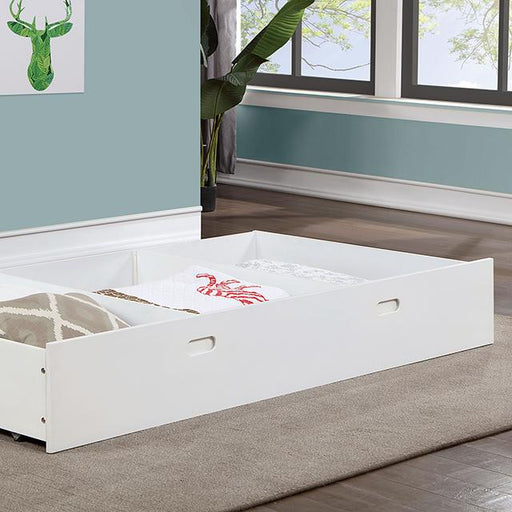 PRIAM Trundle/Drawers, White/Gray - The Mattress Center (Fresno,CA)