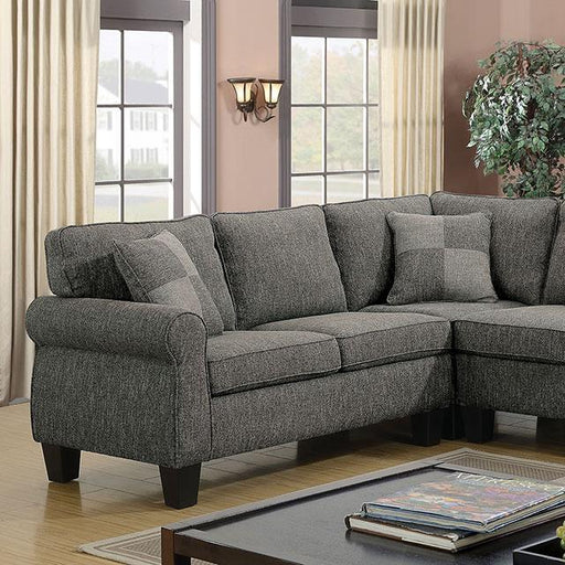 Rhian Dark Gray Sectional - The Mattress Center (Fresno,CA)