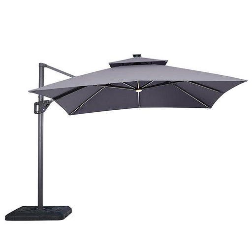 Sano 10 Ft Square Umbrella w/ Double Top w/ LED Light + 37" Large Base - The Mattress Center (Fresno,CA)