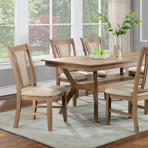 UPMINSTER Dining Table, Natural Tone - The Mattress Center (Fresno,CA)