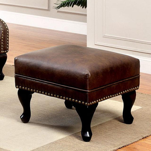 VAUGH Rustic Brown Ottoman - The Mattress Center (Fresno,CA)