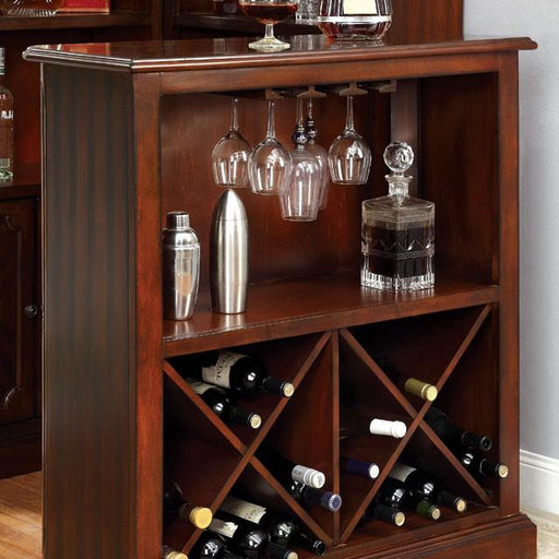 VOLTAIRE Dark Cherry Bar Table - The Mattress Center (Fresno,CA)