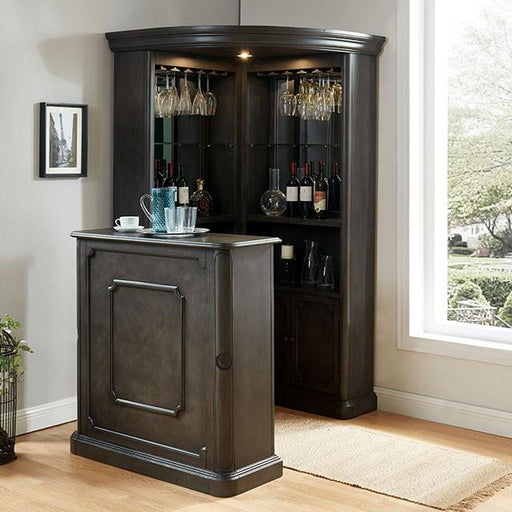 Voltaire Gray Curio Cabinet - The Mattress Center (Fresno,CA)