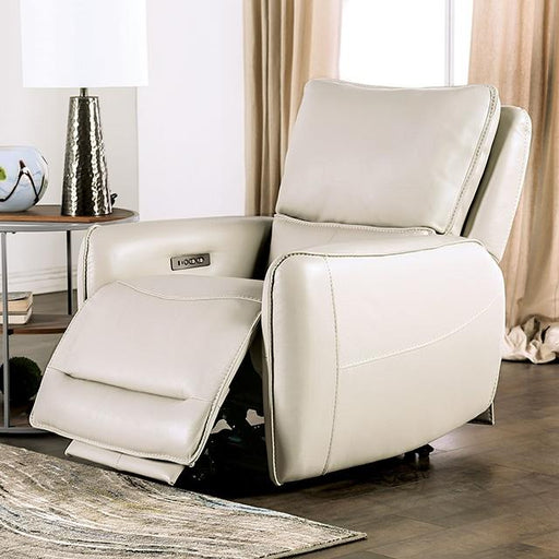 PHINEAS Power Recliner, Beige - The Mattress Center (Fresno,CA)