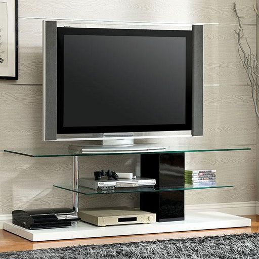 Neapoli Black/White 63" TV Console - The Mattress Center (Fresno,CA)