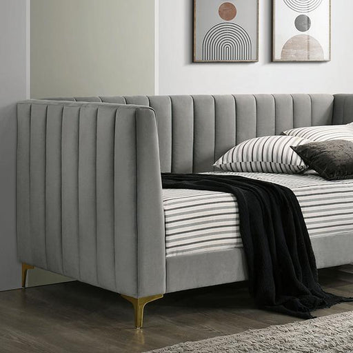 NEOMA Twin Daybed, Light Gray - The Mattress Center (Fresno,CA)