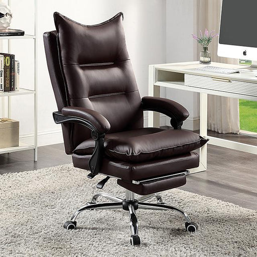 PERCE Office Chair, Brown - The Mattress Center (Fresno,CA)