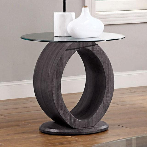 Lodia Gray End Table - The Mattress Center (Fresno,CA)
