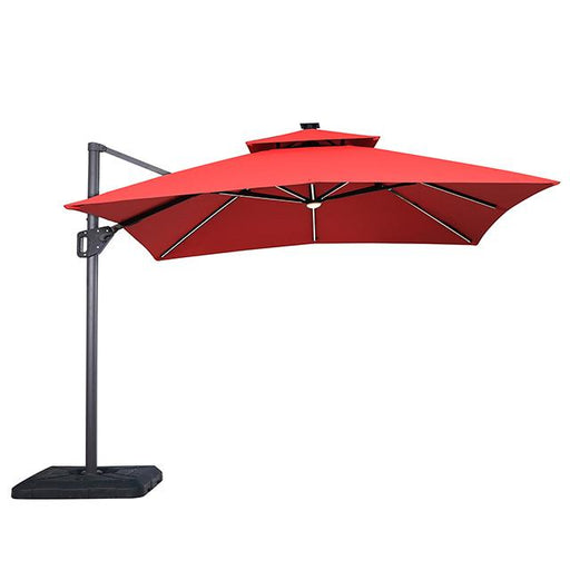 Sano 10 Ft Square Umbrella w/ Double Top w/ LED Light + 37" Large Base - The Mattress Center (Fresno,CA)